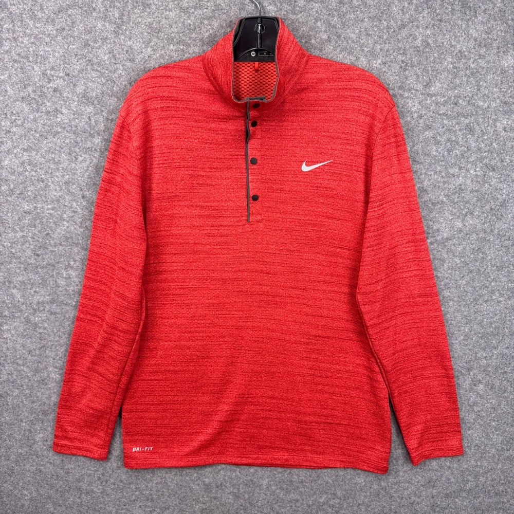 Nike Houston Cougars Pullover Tiger Woods Space Dye Dri-FIT Quarter Snap Mens M